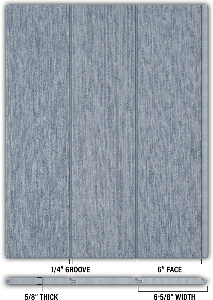 6″ RoughSawn T&G Modern Shiplap Strips - Individual