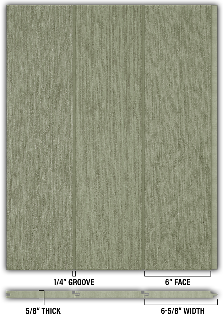 6″ RoughSawn T&G Modern Shiplap Strips - Individual