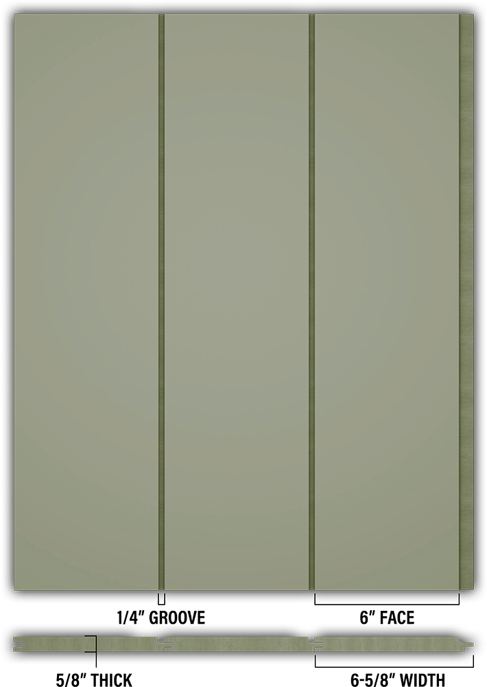 6″ Smooth T&G Modern Shiplap Strips - Individual