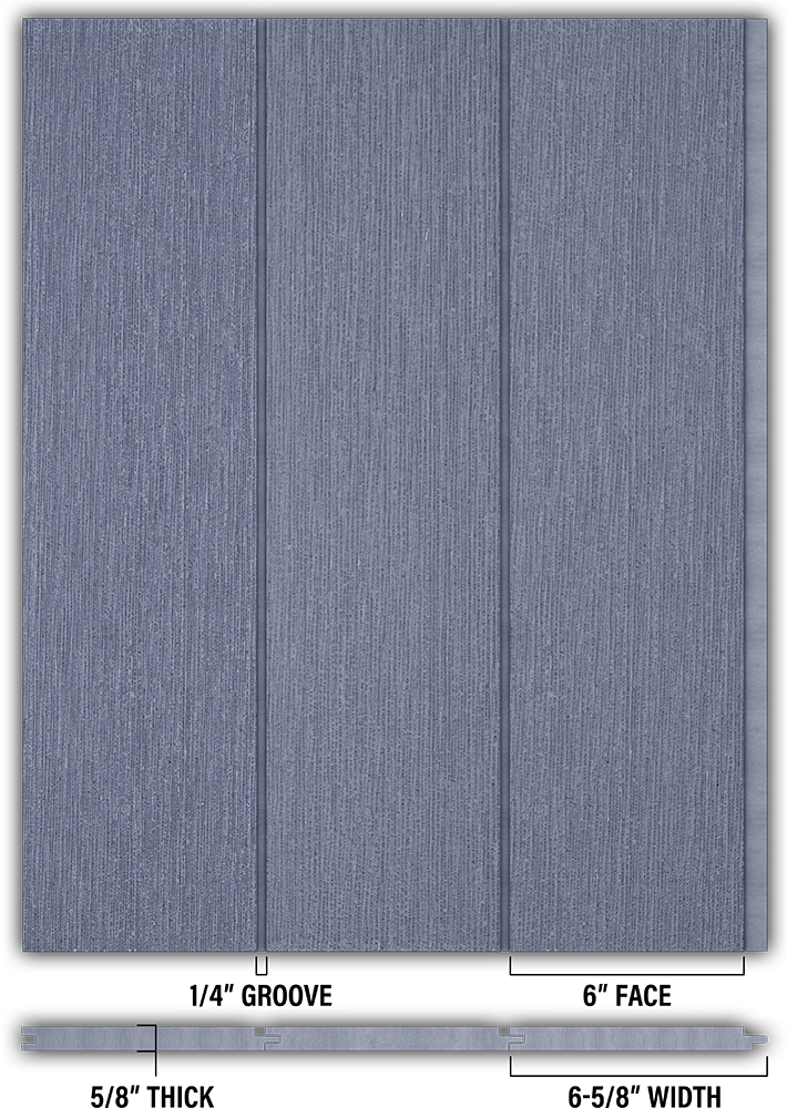 6″ RoughSawn T&G Modern Shiplap Strips - Individual