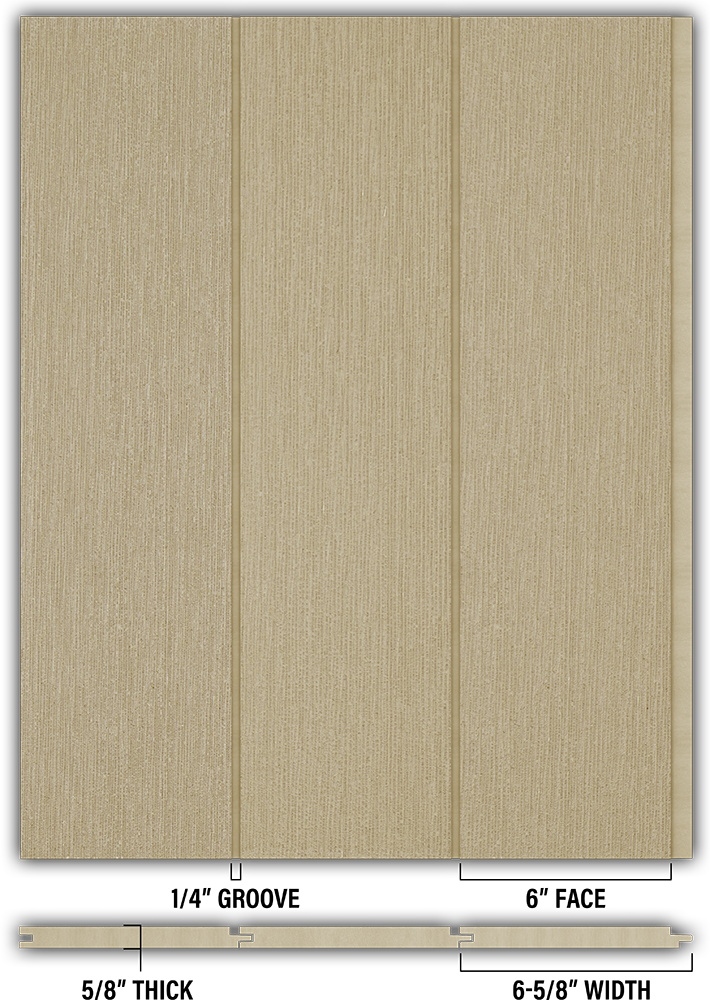6″ RoughSawn T&G Modern Shiplap Strips - Individual