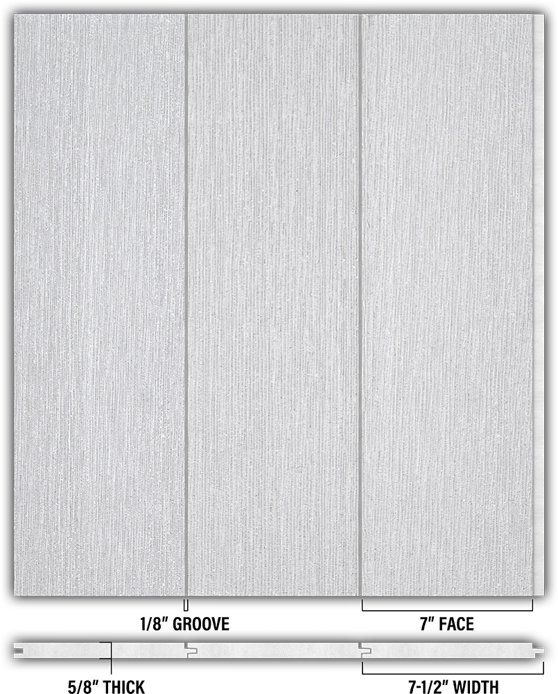 7″ RoughSawn T&G Modern Shiplap Strips - Individual