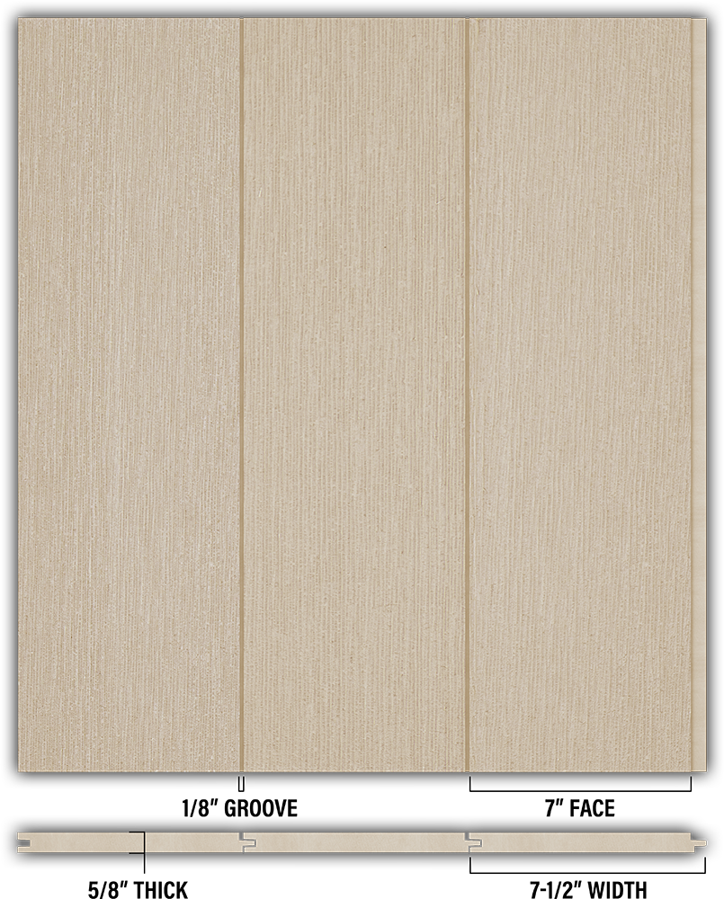 7″ RoughSawn T&G Modern Shiplap Strips - Individual