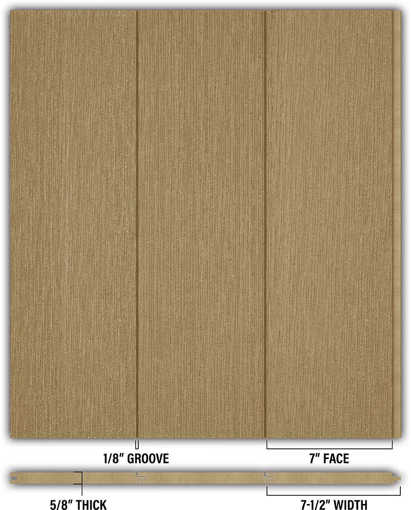 7″ RoughSawn T&G Modern Shiplap Strips - Individual