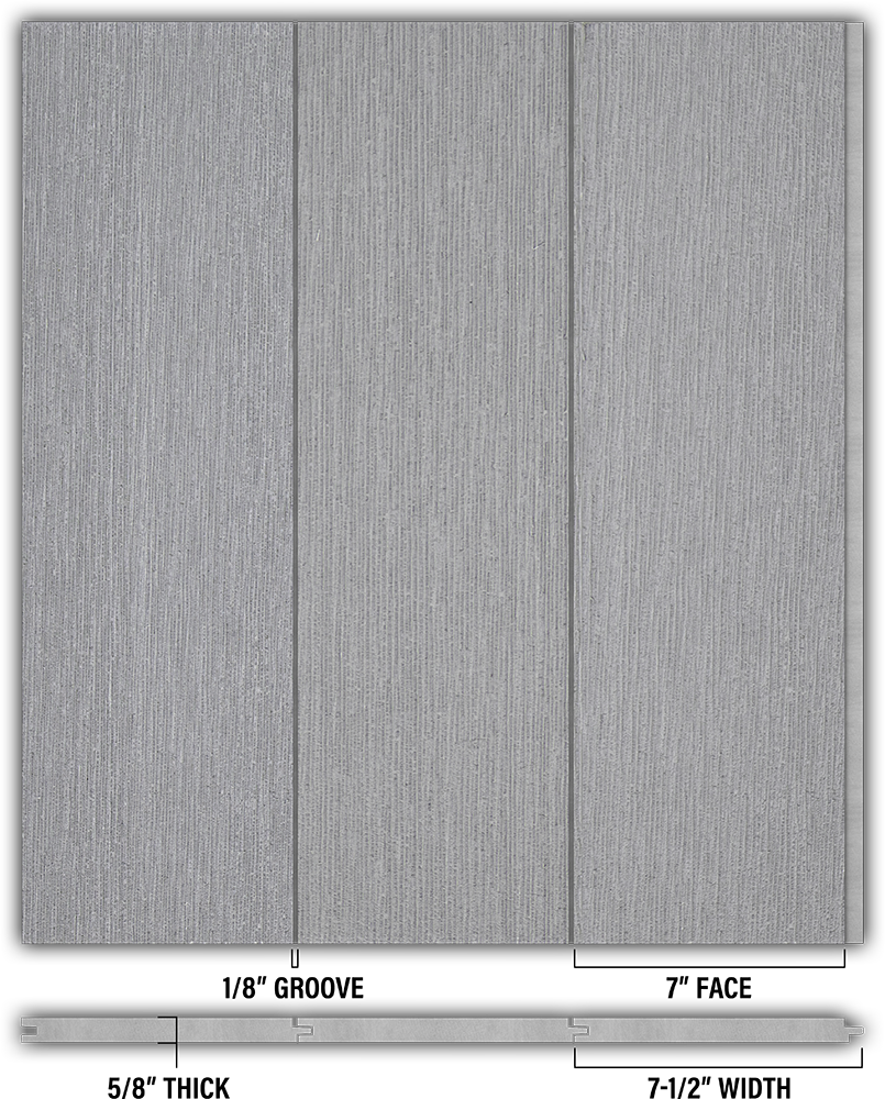 7″ RoughSawn T&G Modern Shiplap Strips - Individual