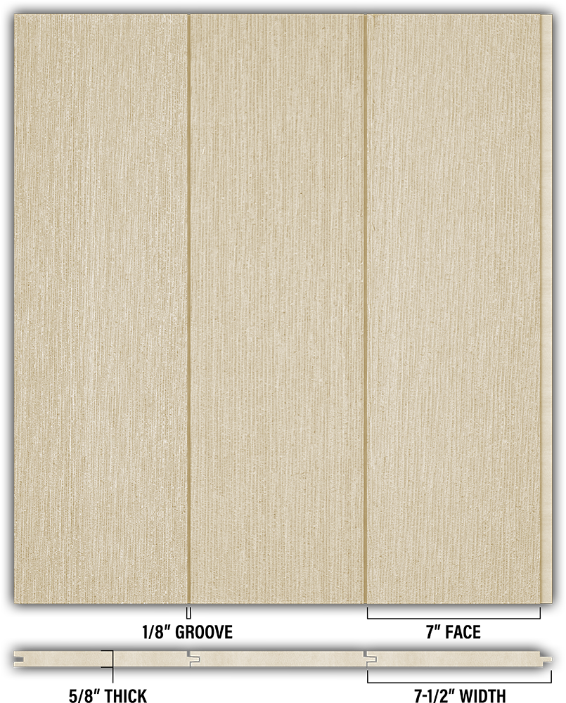 7″ RoughSawn T&G Modern Shiplap Strips - Individual