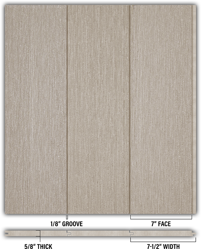 7″ RoughSawn T&G Modern Shiplap Strips - Individual