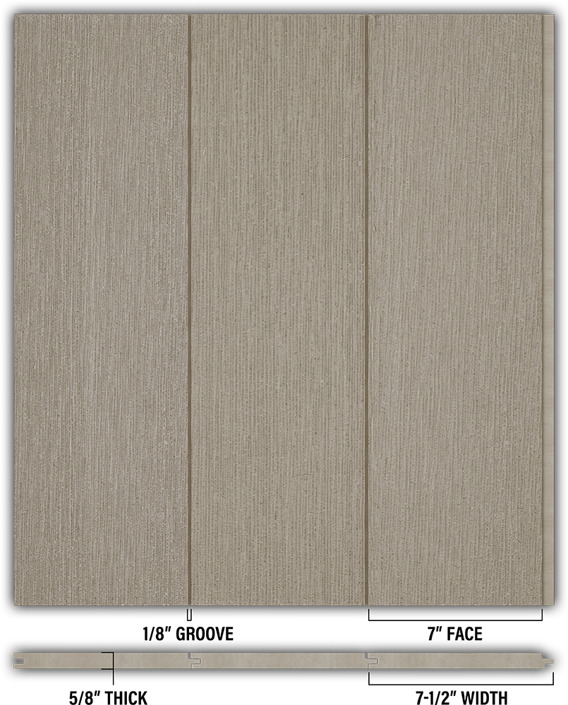 7″ RoughSawn T&G Modern Shiplap Strips - Individual