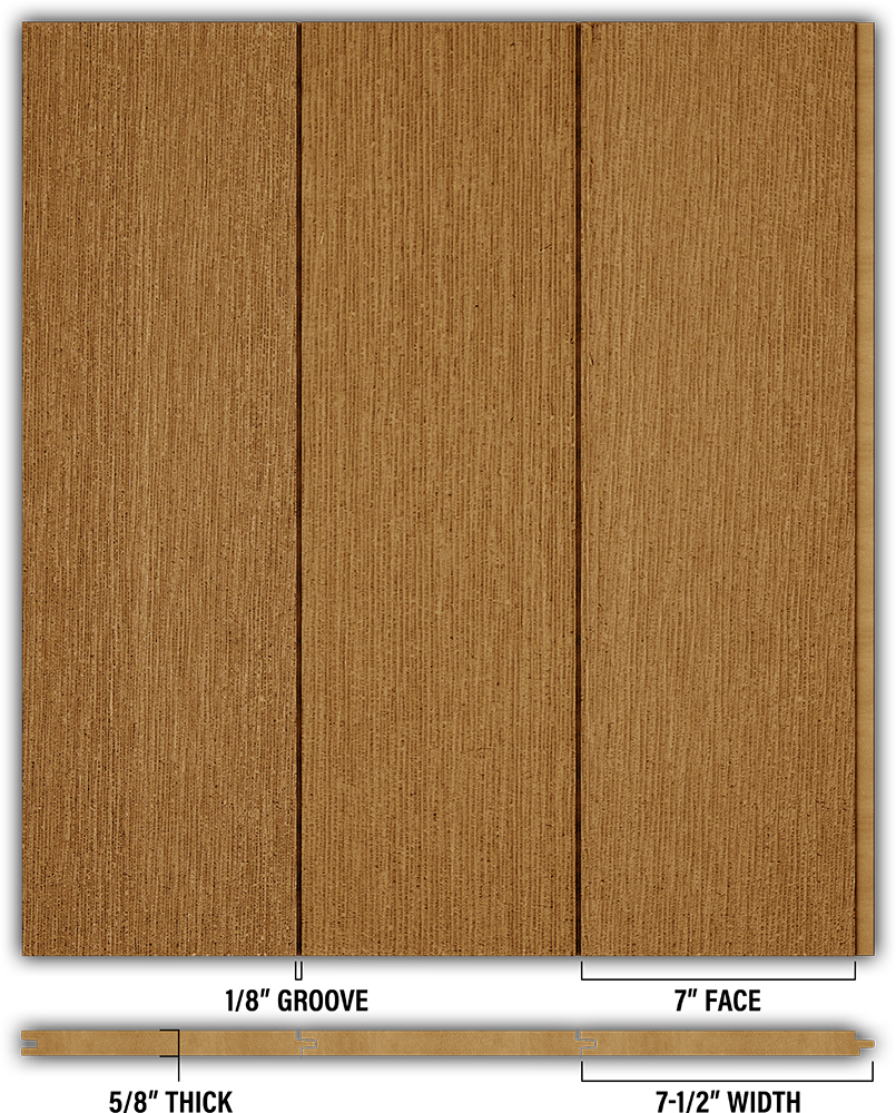 7″ RoughSawn T&G Modern Shiplap Strips - Individual