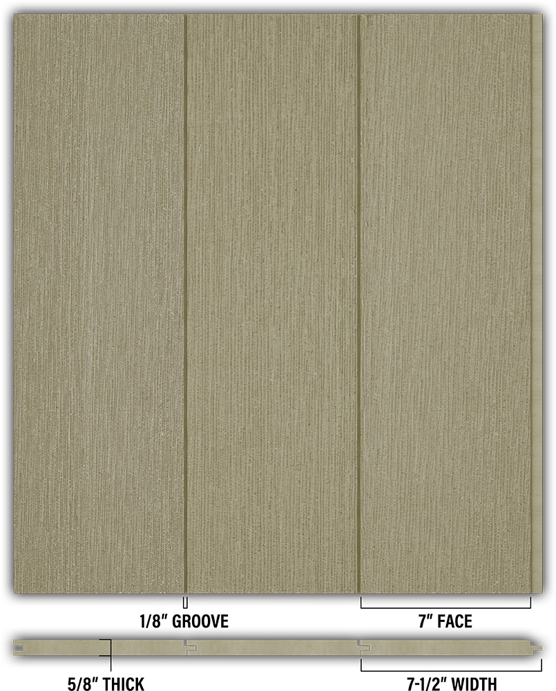 7″ RoughSawn T&G Modern Shiplap Strips - Individual