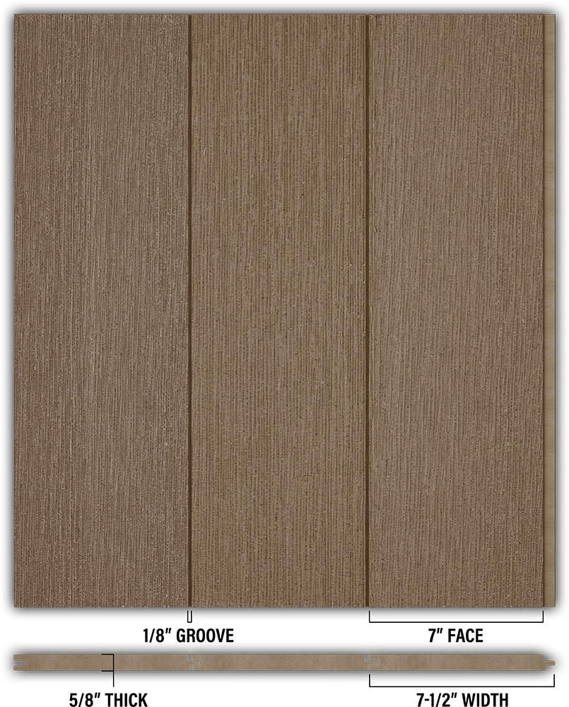 7″ RoughSawn T&G Modern Shiplap Strips - Individual