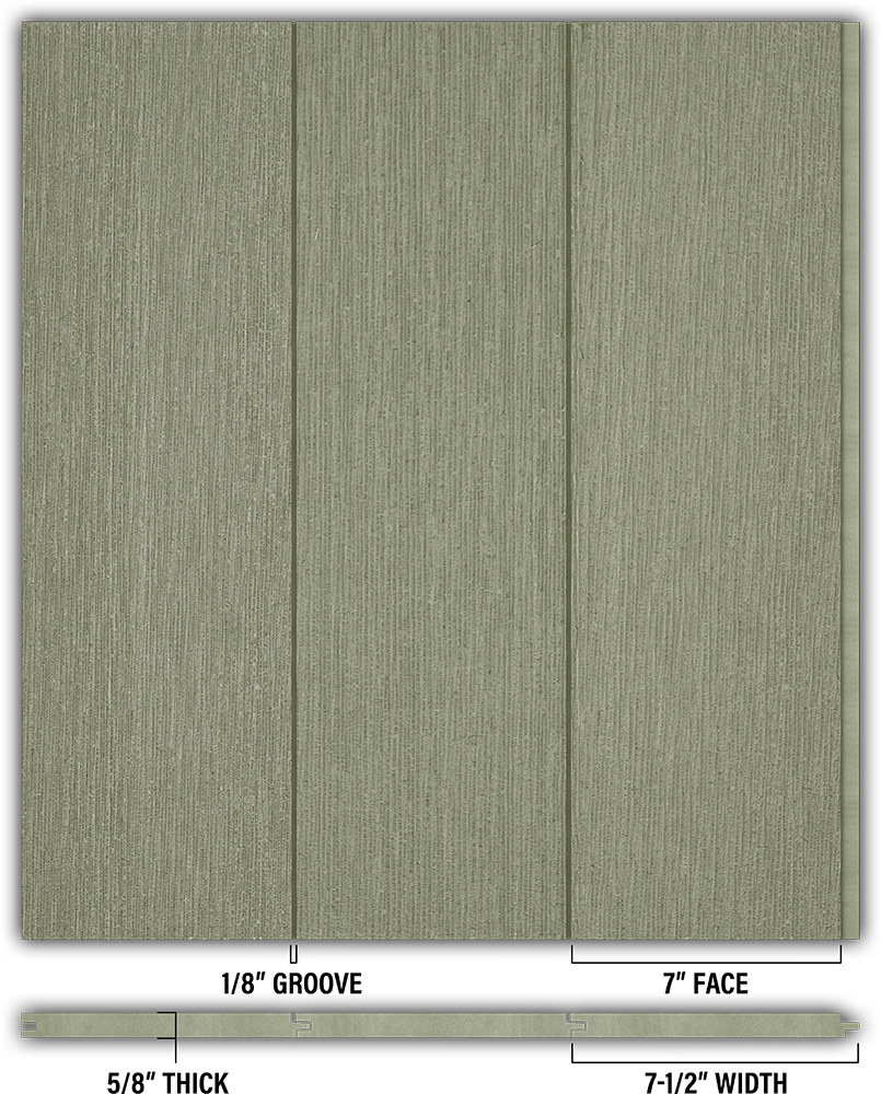 7″ RoughSawn T&G Modern Shiplap Strips - Individual