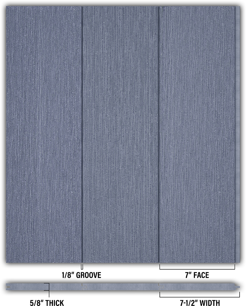 7″ RoughSawn T&G Modern Shiplap Strips - Individual