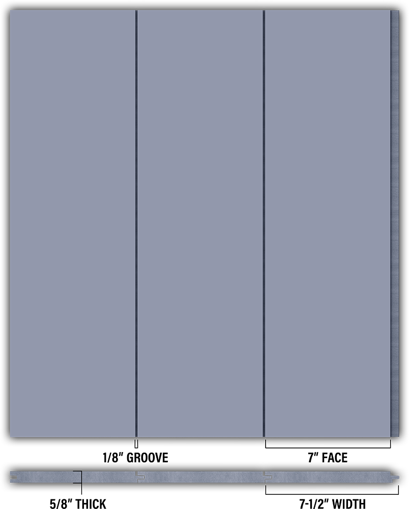 7″ Smooth T&G Modern Shiplap Strips - Individual