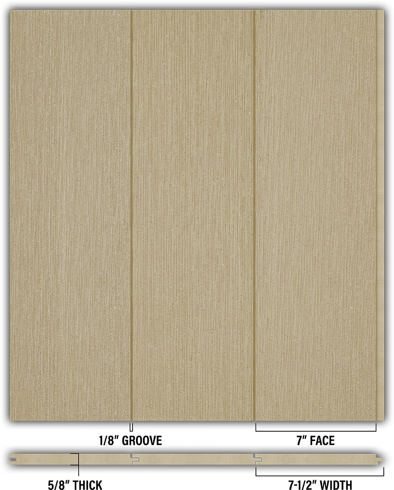 7″ RoughSawn T&G Modern Shiplap Strips - Individual