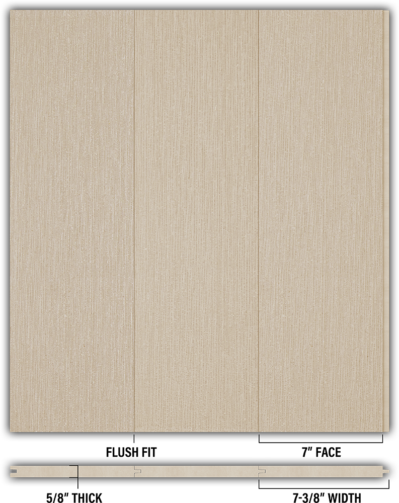 7″ RoughSawn T&G Modern Shiplap Strips - Individual