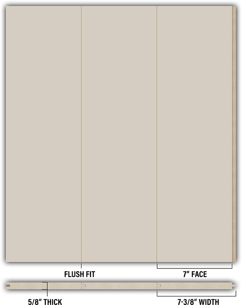 7″ Smooth T&G Modern Shiplap Strips - Individual
