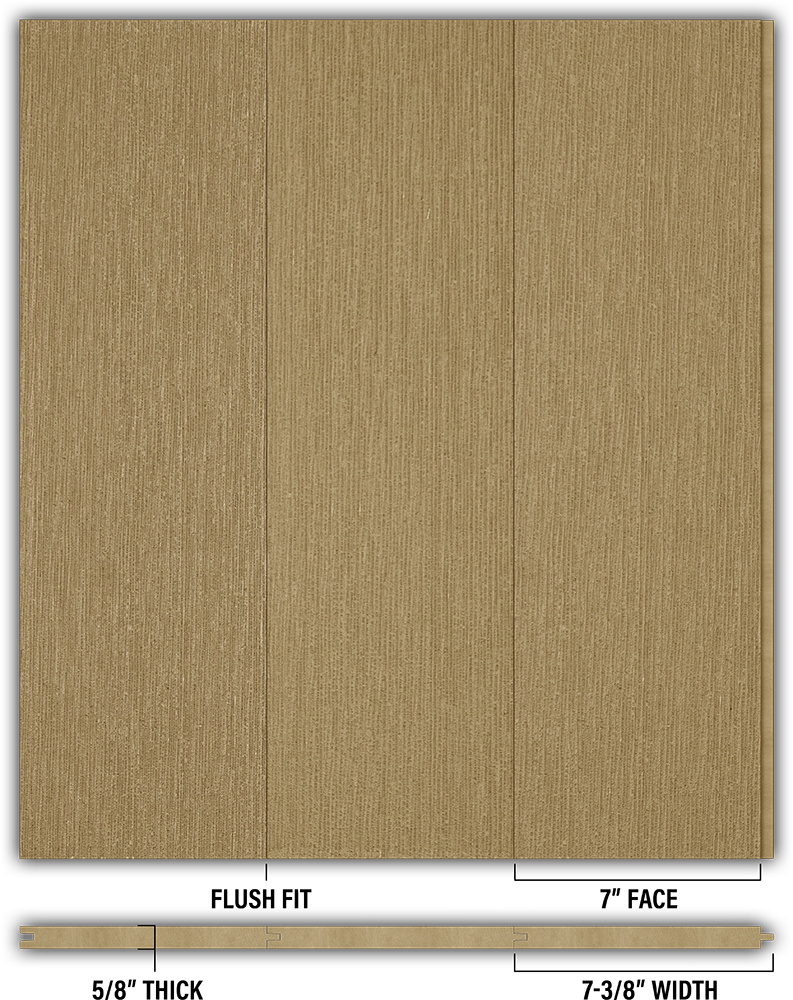 7″ RoughSawn T&G Modern Shiplap Strips - Individual