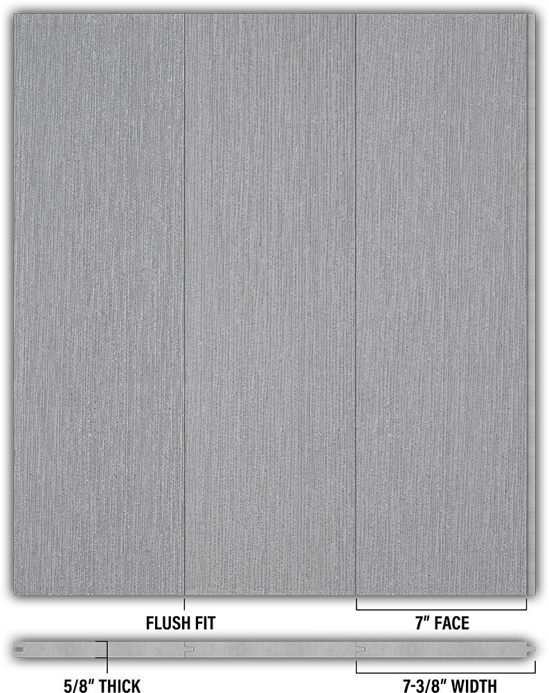 7″ RoughSawn T&G Modern Shiplap Strips - Individual