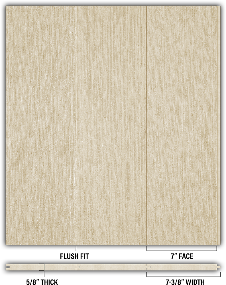 7″ RoughSawn T&G Modern Shiplap Strips - Individual