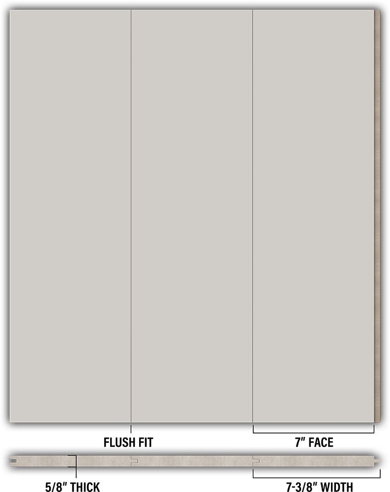 7″ Smooth T&G Modern Shiplap Strips - Individual