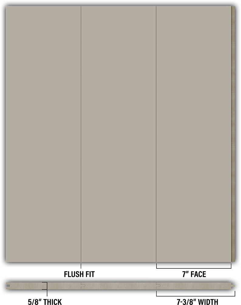 7″ Smooth T&G Modern Shiplap Strips - Individual