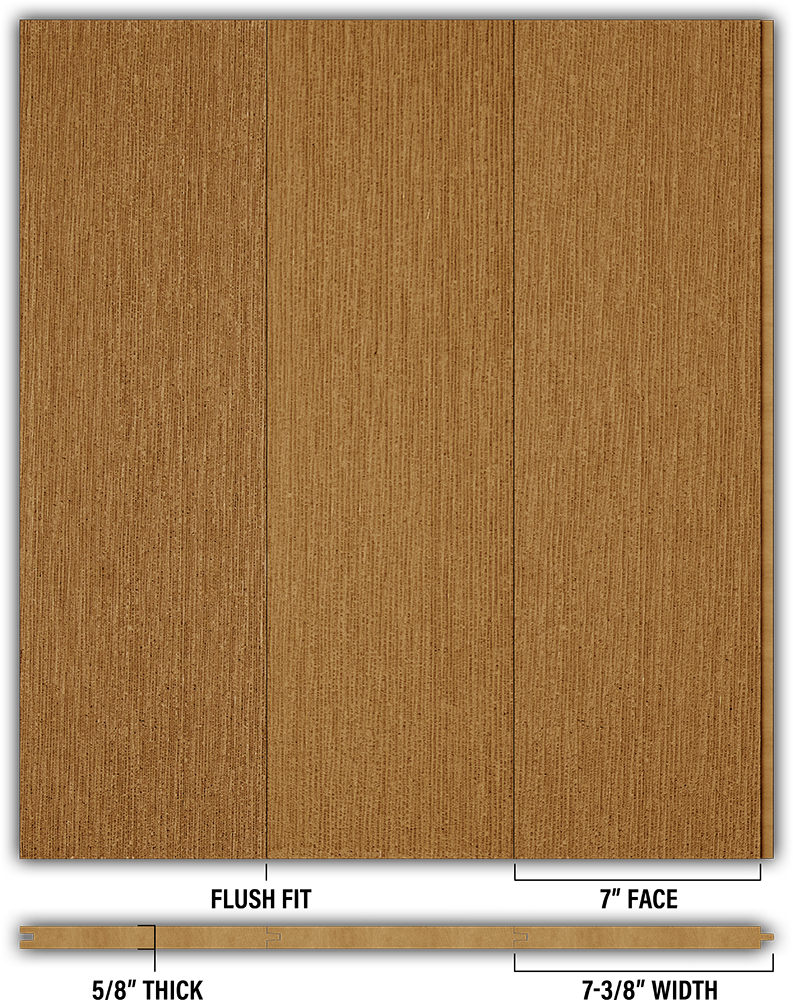 7″ RoughSawn T&G Modern Shiplap Strips - Individual