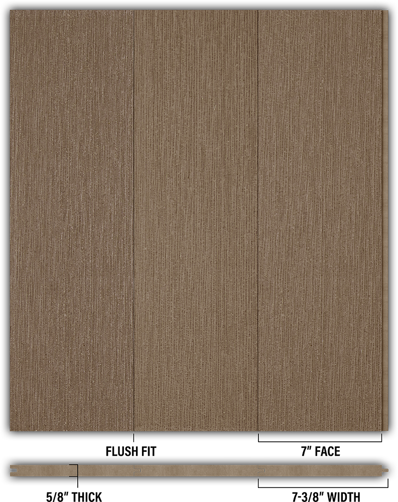 7″ RoughSawn T&G Modern Shiplap Strips - Individual