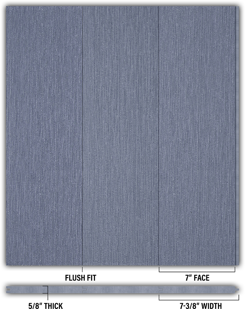 7″ RoughSawn T&G Modern Shiplap Strips - Individual