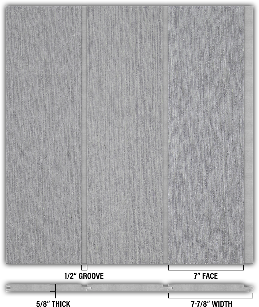 7″ RoughSawn T&G Modern Shiplap Strips - Individual