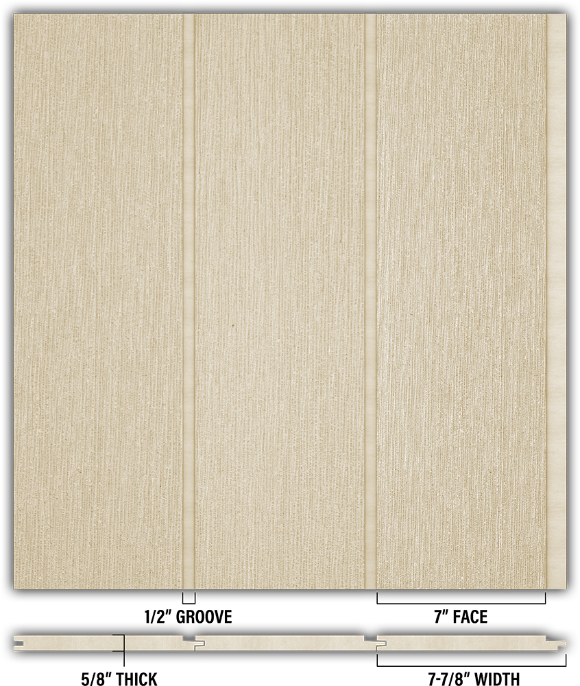 7″ RoughSawn T&G Modern Shiplap Strips - Individual