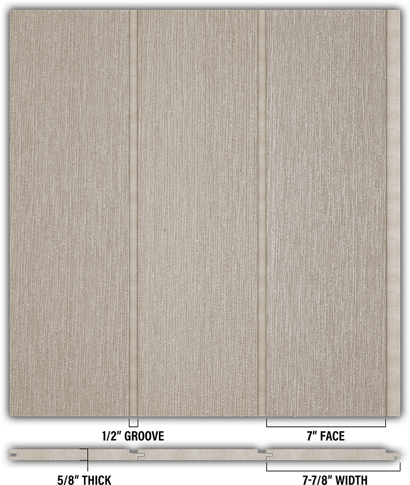 7″ RoughSawn T&G Modern Shiplap Strips - Individual