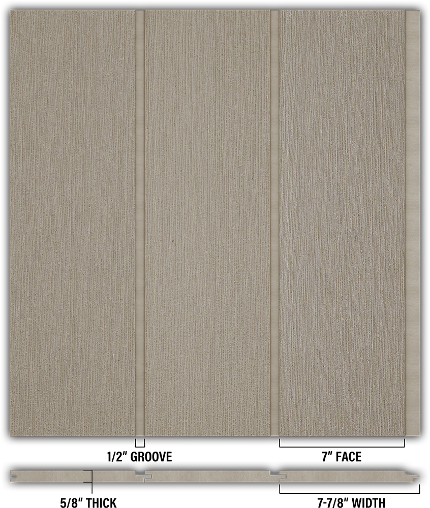 7″ RoughSawn T&G Modern Shiplap Strips - Individual