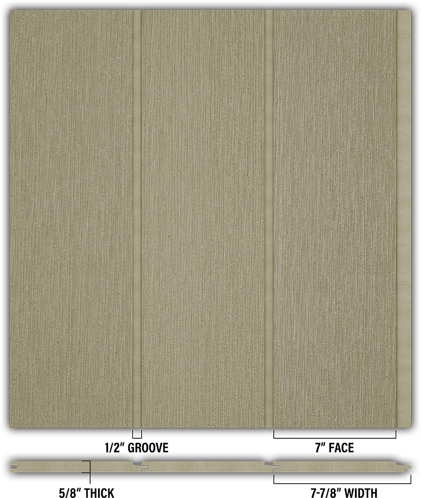 7″ RoughSawn T&G Modern Shiplap Strips - Individual