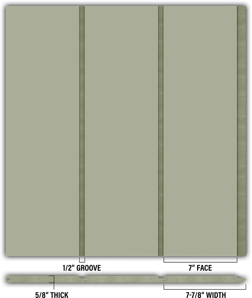 7″ Smooth T&G Modern Shiplap Strips - Individual
