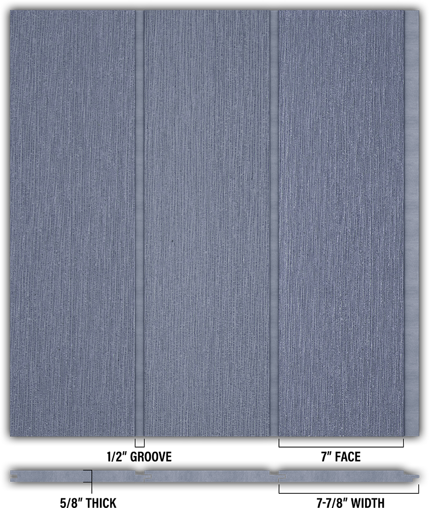 7″ RoughSawn T&G Modern Shiplap Strips - Individual