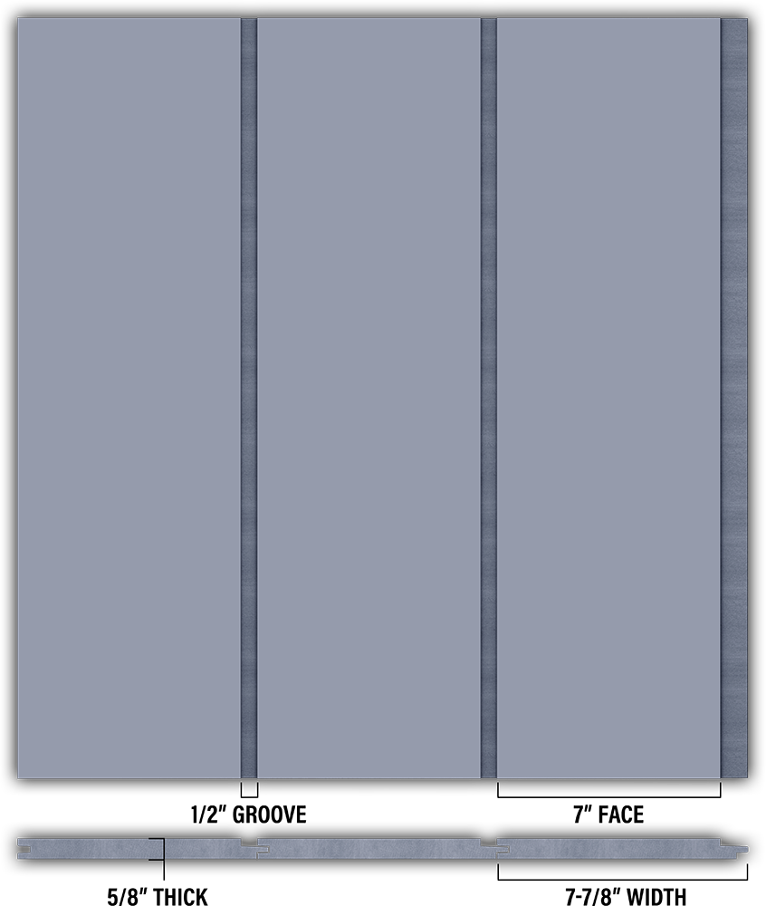 7″ Smooth T&G Modern Shiplap Strips - Individual