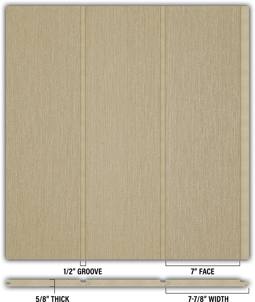 7″ RoughSawn T&G Modern Shiplap Strips - Individual
