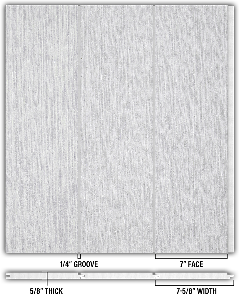 7″ RoughSawn T&G Modern Shiplap Strips - Individual