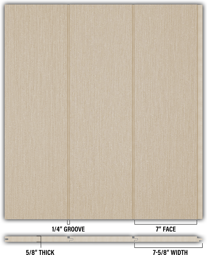 7″ RoughSawn T&G Modern Shiplap Strips - Individual