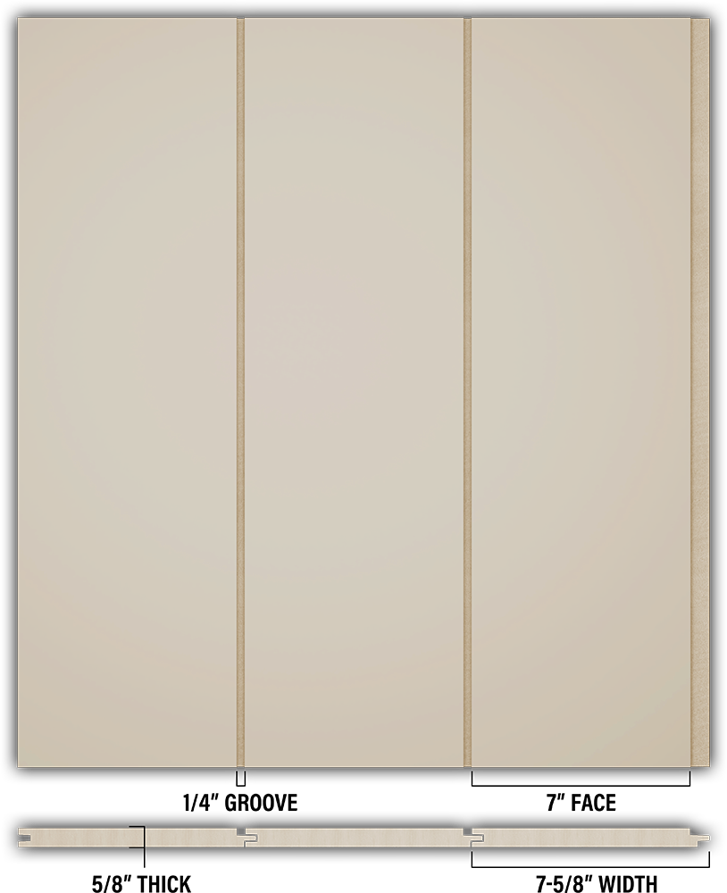 7″ Smooth T&G Modern Shiplap Strips - Individual