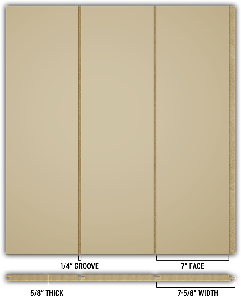 7″ Smooth T&G Modern Shiplap Strips - Individual