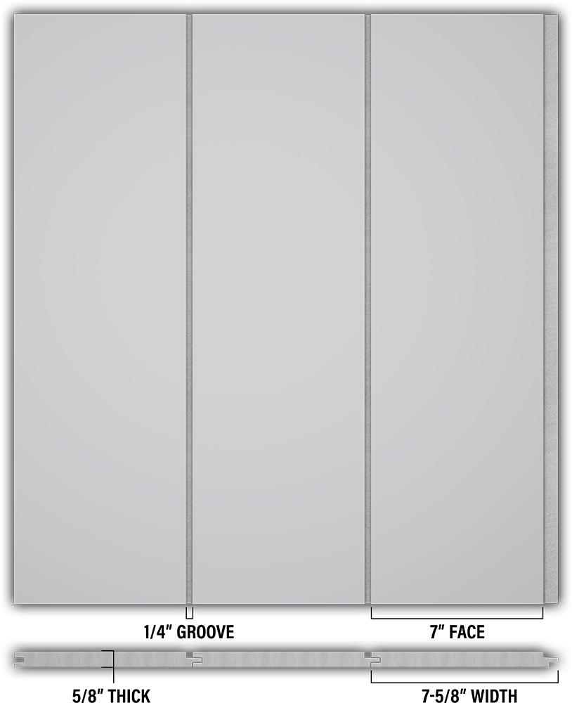 7″ Smooth T&G Modern Shiplap Strips - Individual