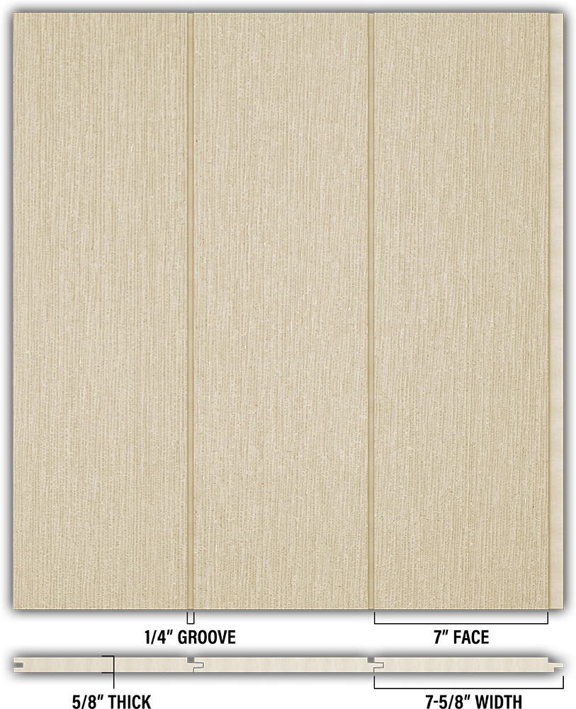 7″ RoughSawn T&G Modern Shiplap Strips - Individual