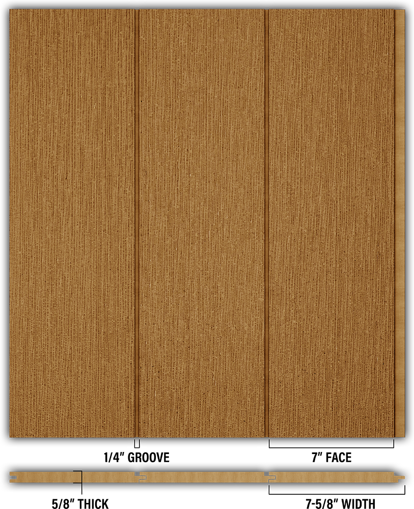 7″ RoughSawn T&G Modern Shiplap Strips - Individual