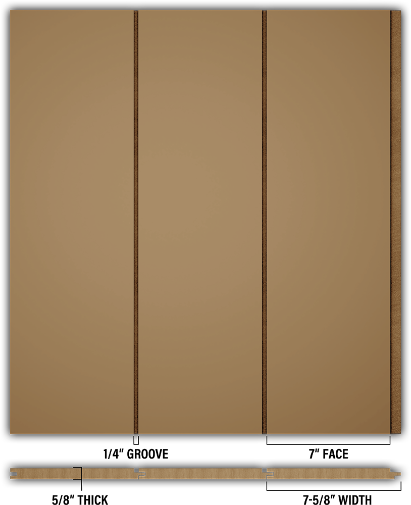 7″ Smooth T&G Modern Shiplap Strips - Individual