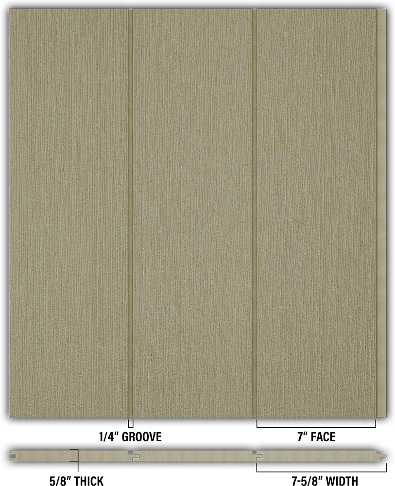 7″ RoughSawn T&G Modern Shiplap Strips - Individual