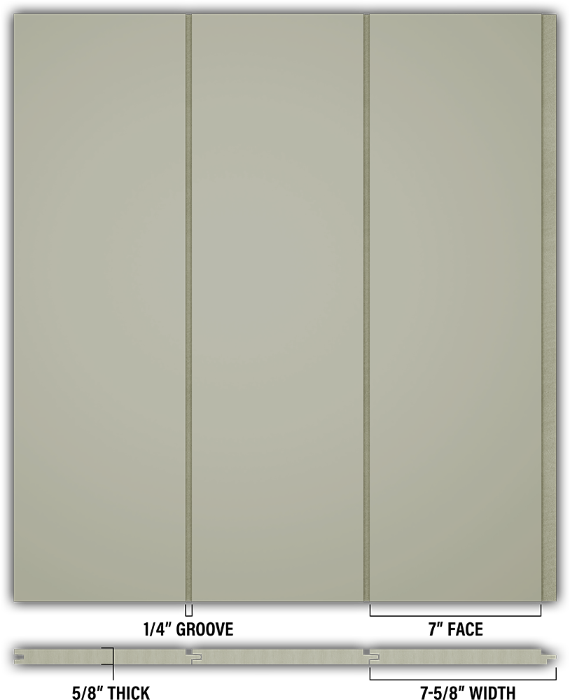 7″ Smooth T&G Modern Shiplap Strips - Individual