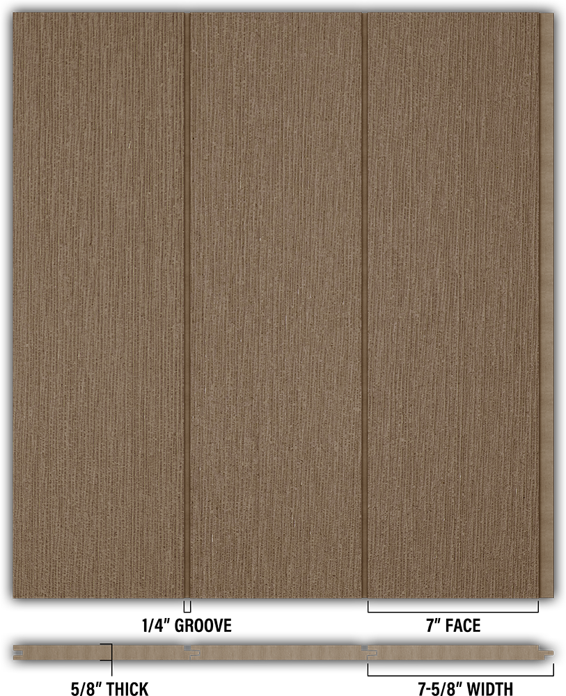 7″ RoughSawn T&G Modern Shiplap Strips - Individual