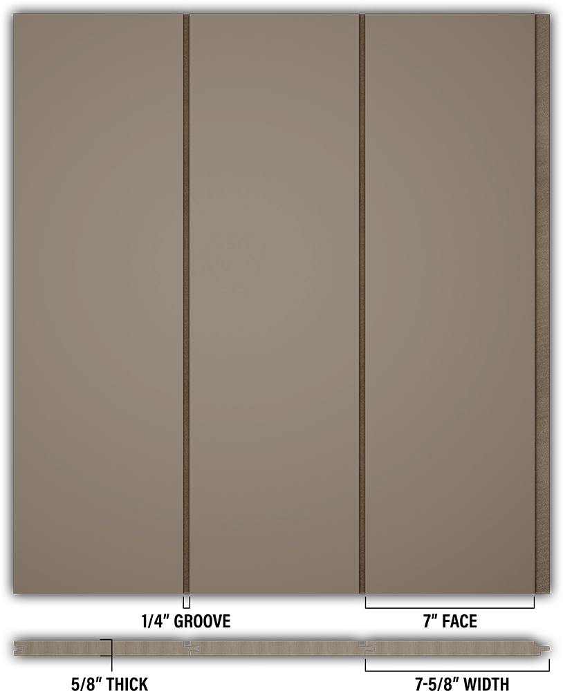 7″ Smooth T&G Modern Shiplap Strips - Individual